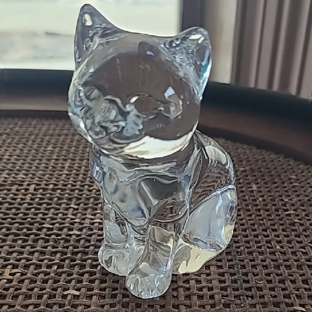 Crystal Cat Figurine
